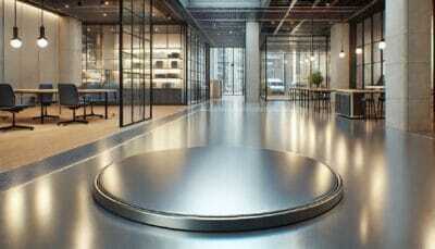 Metallic epoxy flooring